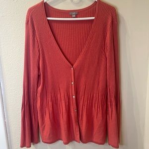 J.Jill Silk Cotton Cardigan Size XL